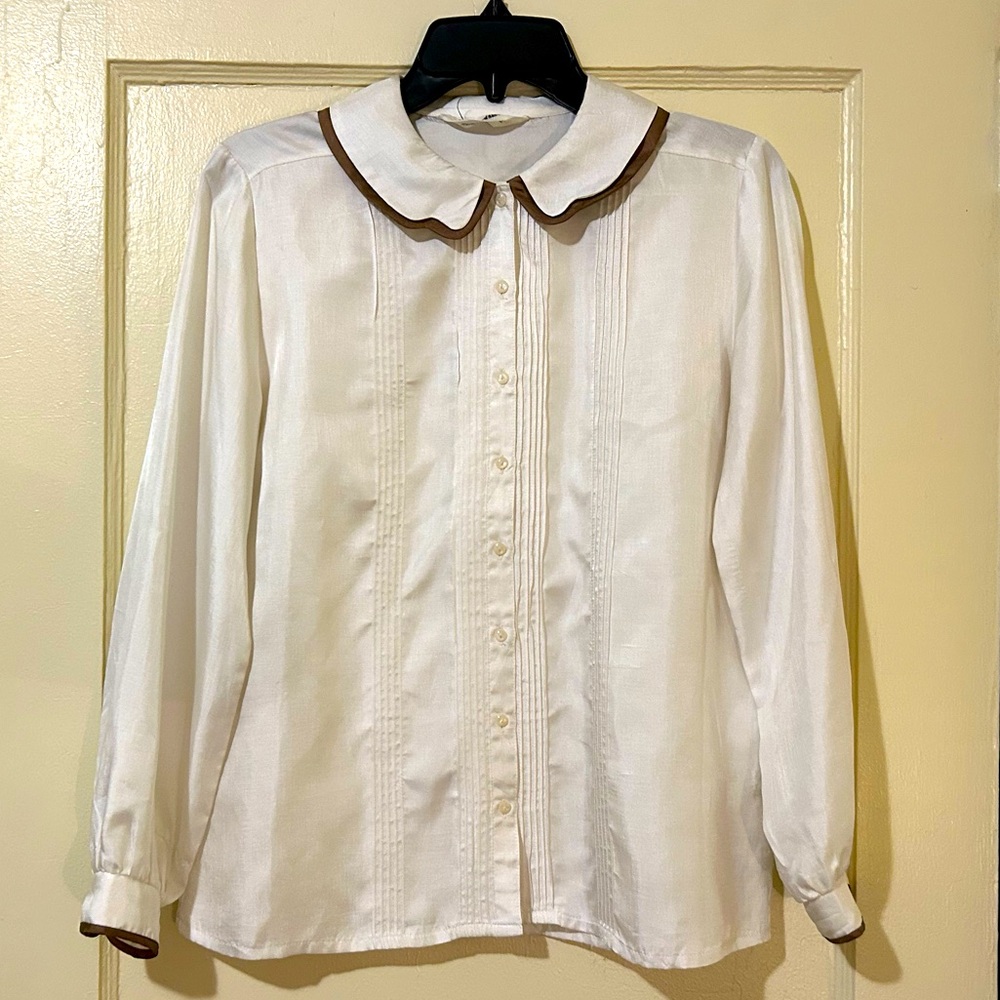 Vintage silk button up